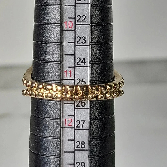 Statement Cocktail Ring Sz 11.25 Large Pale Blue Emerald Cut Rhinestone … - Picture 6 of 10